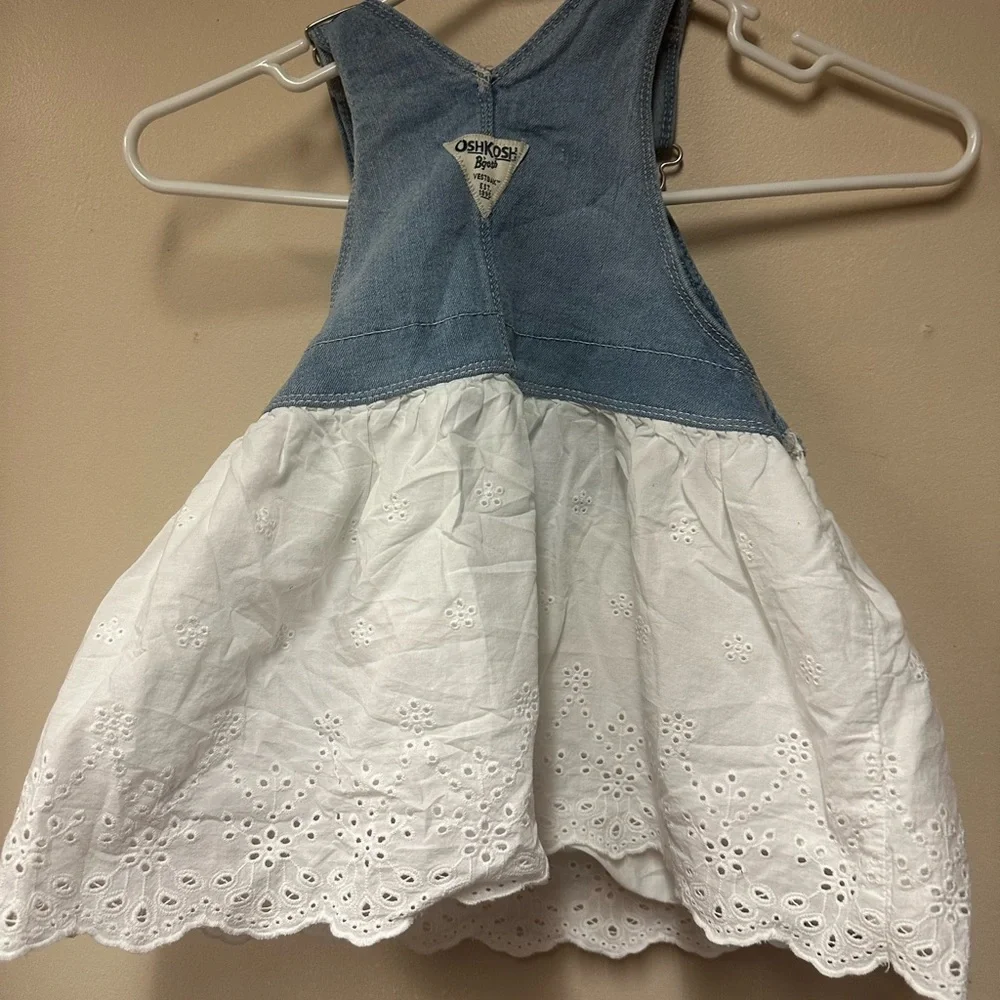 OshKosh B'gosh‎ Denim and Eyelet Overalls